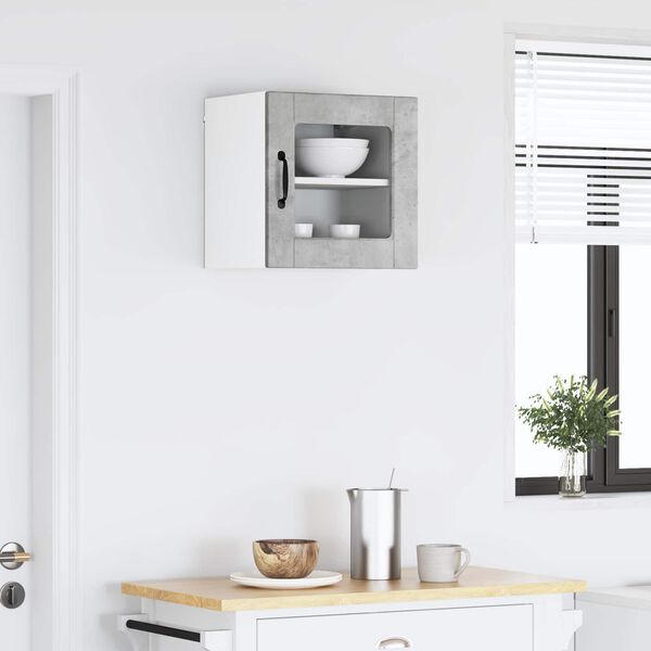 vidaXL Kitchen Cabinet Concrete Grey 40 x 31 x 40 cm Engineered Wood