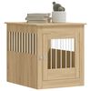 vidaXL Dog Crate Furniture Sonoma Oak 64.5x80x71 cm Engineered Wood