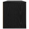 vidaXL TV Cabinet Black Oak 100 x 35 x 40 cm Engineered Wood