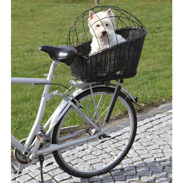 TRIXIE Rear Bicycle Basket for Pet 35x49x55 cm Black