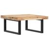 vidaXL Basin Shelf Wall Mounted Steel and Solid Wood Acacia