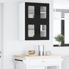 vidaXL Kitchen Wall Cabinet with Shelf 2 pcs Black 60 x 31 x 40 cm