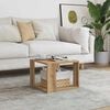 vidaXL Coffee Table Artisan Oak 40x40x30 cm Engineered Wood