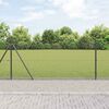 vidaXL Fence Post Grey 100 x 1 m (12 x 12 mm mesh) Steel and PVC