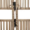 vidaXL Room Divider 6 Panels Beige Poly Rattan