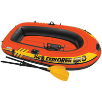 Intex Explorer Pro 200 Set Inflatable Boat with Oars and Pump 58357NP