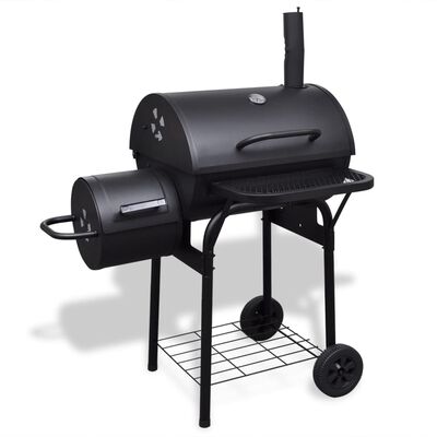 vidaXL Heavy-duty Charcoal BBQ Offset Smoker