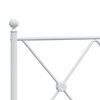vidaXL Metal Replace Headboard White 90cm