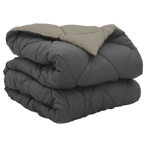 vidaXL Full Year Duvet Light Grey and Anthracite 200 x 140 cm