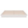 vidaXL Bed Frame without Mattress White Solid Wood Super King