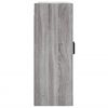 vidaXL Wall Mounted Cabinet Grey Sonoma 69.5x34x90 cm Engineered Wood