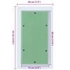 vidaXL Access Panel Green and Silver 20 x 35 cm