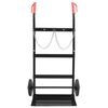 vidaXL Hand Trolley Black and Red 63 x 43.5 x 110 cm Steel