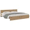 vidaXL Bed Frame Artisan Oak 200 x 200 cm Engineered Wood