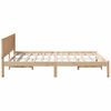 vidaXL Bed Frame Brown 150 x 200 cm Solid Pine wood
