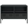 vidaXL TV Cabinet Black 68x39x43.5 cm Cold-rolled Steel
