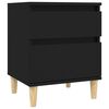 vidaXL Bedside Cabinets 2 pcs Black 40x35x50 cm
