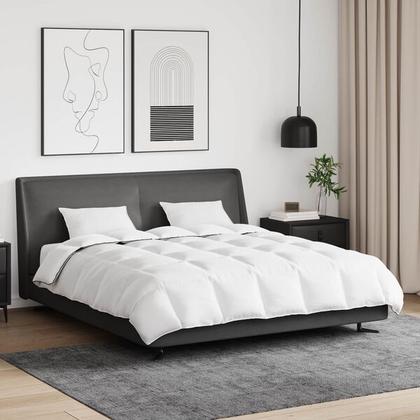vidaXL Winter Duvet with Pillow 3 pcs White Down Feather