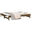 vidaXL Pull-out Day Bed without Mattress Honey Brown 2x(80x200) cm