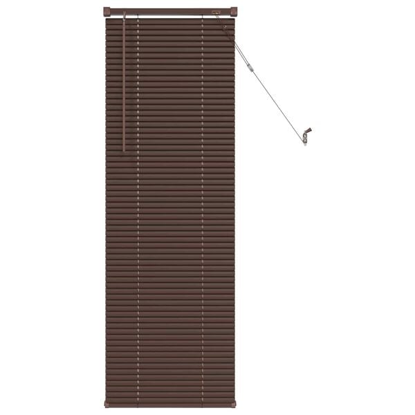 vidaXL Venetian Blind Manual Dark Brown with Pattern 150 x 40 cm PVC