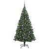 vidaXL Artificial Christmas Tree with 300 LEDs with Stand Green 180 cm