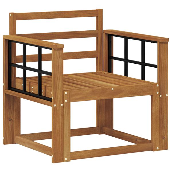 vidaXL Outdoor Sofa Solid Acacia Wood Natural