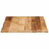 vidaXL Table Top Live Edge 40x40x3.8 cm Solid Wood Rough Mango