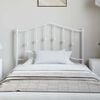 vidaXL Metal Replace Headboard White 100 cm