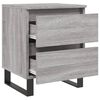 vidaXL Bedside Cabinets 2 pcs Grey Sonoma 40x35x50 cm Engineered Wood