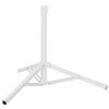 vidaXL Parasol Stand White Steel for 25-32 mm Pole