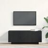 vidaXL TV Cabinet Black Oak 100 x 35 x 40 cm Engineered Wood