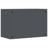 vidaXL Wall Cabinet for Garage with Gas-lift Door Anthracite