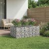 vidaXL Gabion Raised Bed Silver 150 x 100 x 60 cm Galvanised Steel