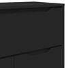 vidaXL Bathroom Cabinet Black 72.5 x 36.5 x 100 cm Engineered Wood
