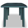 vidaXL Garden Table Green 210x96x72 cm Plastic