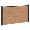 vidaXL Fence Set 180 x 105 cm WPC and Aluminium Brown