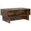 vidaXL Coffee Table Smoked Oak 80 x 46 x 35 cm Engineered Wood