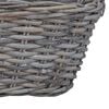 vidaXL Planter Basket with Storage 2 pcs Grey Lacak Rattan