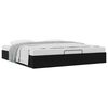 vidaXL Ottoman Bed Frame Black King Size Faux Leather