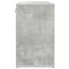 vidaXL Shoe Cabinet Concrete grey 77.5 x 30 x 51 cm Engineered Wood