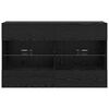 vidaXL TV Wall Cabinet Black Oak 98.5 x 30 x 60.5 cm Engineered Wood