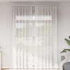vidaXL Voile Curtains with Rod Pockets 2 pcs White