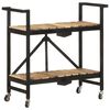 vidaXL Kitchen Trolley 87x36x81 cm Solid Mango Wood