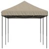 vidaXL Party Tent Folding Taupe 292 x 580 x 315 cm Oxford Fabric