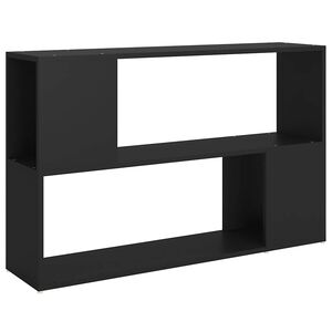 vidaXL Book Cabinet | Black | Engineered Wood | Book Cabinet | Rectangular