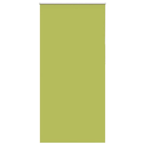 vidaXL Roller Blind Blackout Leaves Green 105x210 cm Fabric Width 100.7 cm Polyester