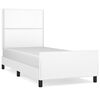 vidaXL Bed Frame without Mattress White 100x200 cm Faux Leather