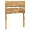 vidaXL Live Edge Headboard ROSTOCK White 75 cm Solid Acacia Wood