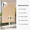 vidaXL Outdoor Roller Blind Orange and White 150x270 cm Fabric&Steel