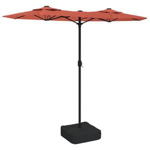 vidaXL Double-Head Garden Parasol Terracotta 316x145 cm